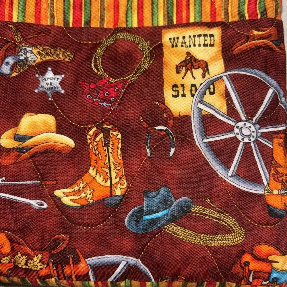 Cowboy Western Theme Kids Quilt‎ 54